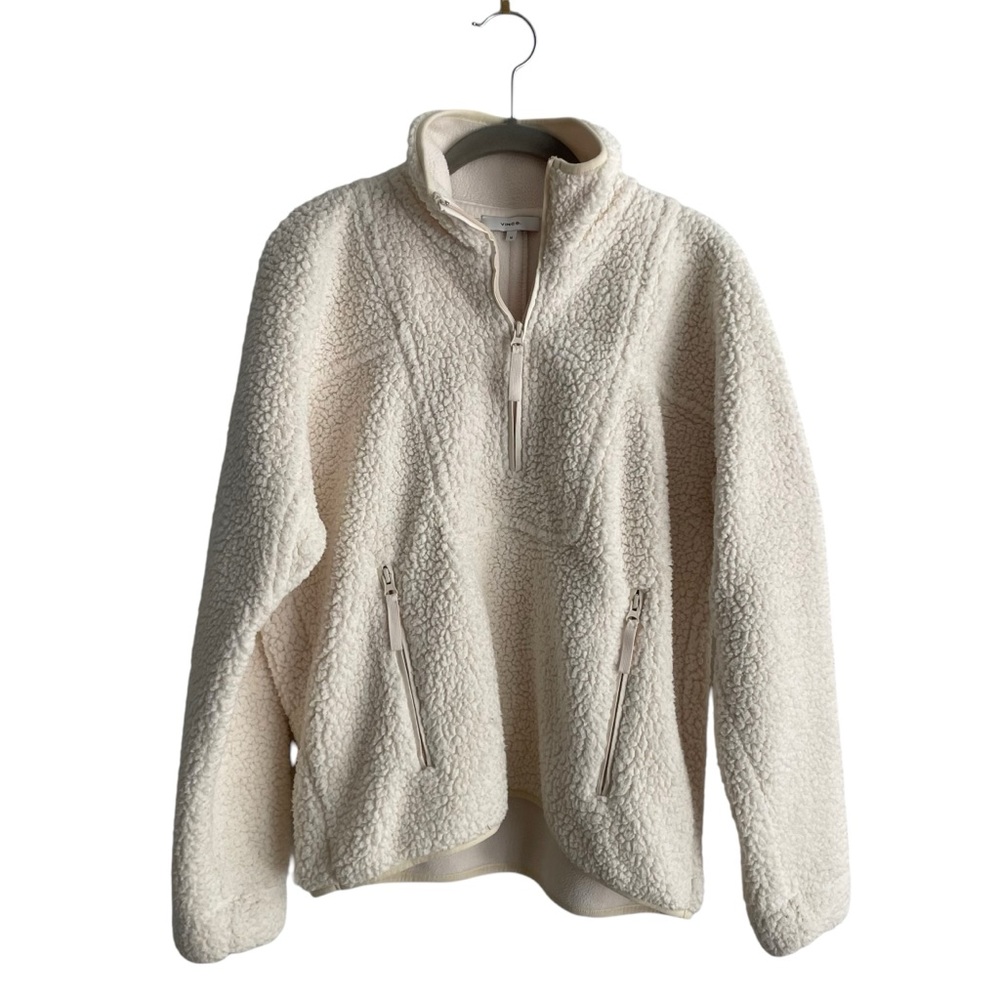 Vince Shearling Quarter Zip